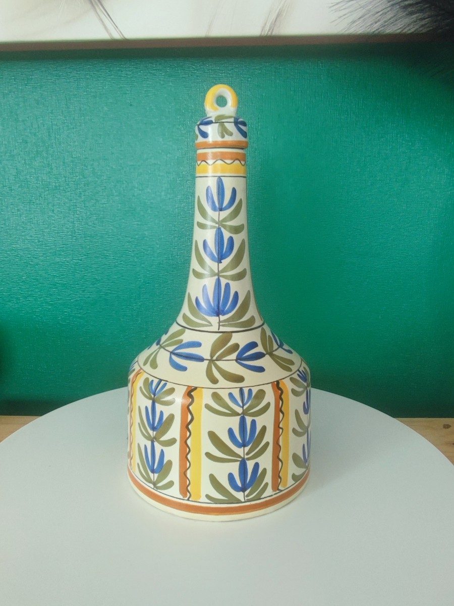 Ancienne bouteille en faïence Keraluc Quimper